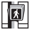 Begin crossing the street on "Walk" signal.